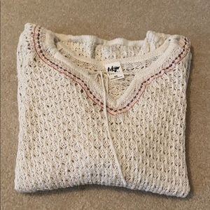 Cream Sweater/Blouse